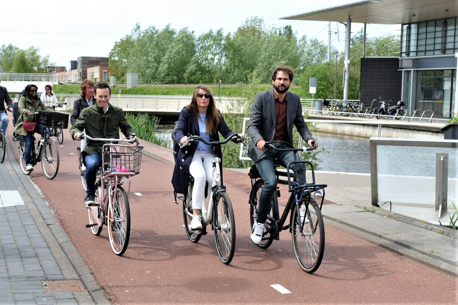 Thijs Kroese op de fiets